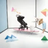 Cybex Poussette Ultra-compacte Coyä Confort Châssis Matt Black - Coconut Brown