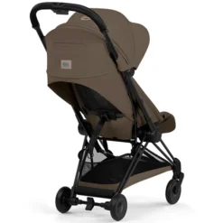 Cybex Poussette Ultra-compacte Coyä Confort Châssis Matt Black - Coconut Brown