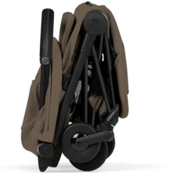 Cybex Poussette Ultra-compacte Coyä Confort Châssis Matt Black - Coconut Brown