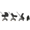Cybex Poussette Ultra-compacte Coyä Confort Châssis Rosegold - Sepia Black