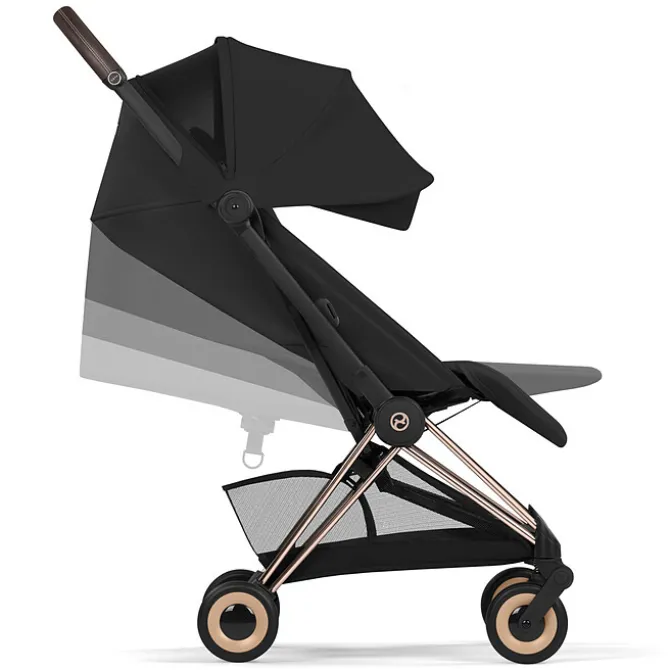 Cybex Poussette Ultra-compacte Coyä Confort Châssis Rosegold - Sepia Black