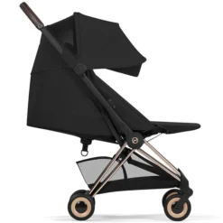 Cybex Poussette Ultra-compacte Coyä Confort Châssis Rosegold - Sepia Black