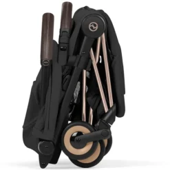 Cybex Poussette Ultra-compacte Coyä Confort Châssis Rosegold - Sepia Black