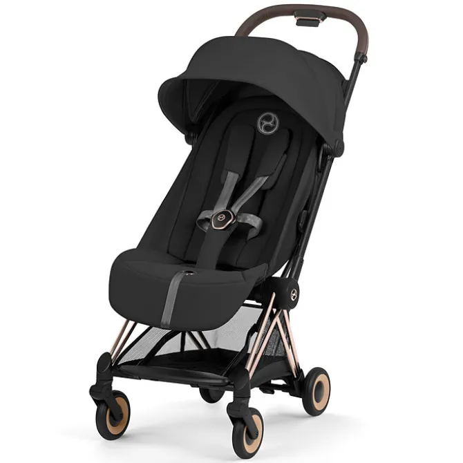Cybex Poussette Ultra-compacte Coyä Confort Châssis Rosegold - Sepia Black