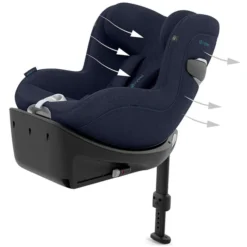 Cybex Siège Auto Sirona Ti Plus i-Size Groupe 0+/1 - Nautical Blue