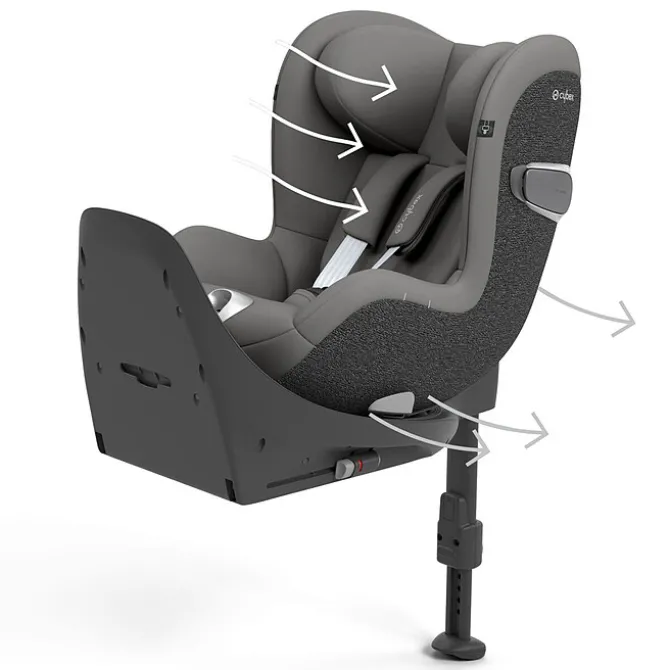 Cybex Siège Auto Sirona T i-Size Groupe 0+/1 - Mirage Grey