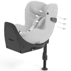 Cybex Siège Auto Sirona T Plus i-Size Groupe 0+/1 - Platinum White