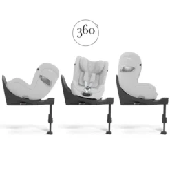 Cybex Siège Auto Sirona T Plus i-Size Groupe 0+/1 - Platinum White