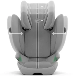 Cybex Siège Auto Solution G2 Plus Groupe 2/3 - Stone Grey