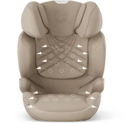 Cybex Siège Auto Solution T i-Fix Plus i-Size Groupe 2/3 - Cozy Beige