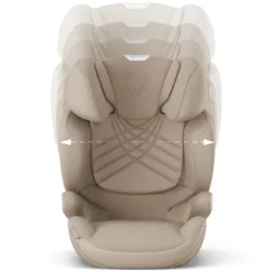 Cybex Siège Auto Solution T i-Fix Plus i-Size Groupe 2/3 - Cozy Beige