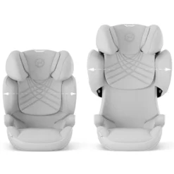 Cybex Siège Auto Solution T i-Fix Plus i-Size Groupe 2/3 - Light Grey