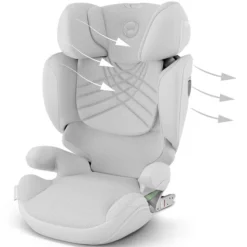 Cybex Siège Auto Solution T i-Fix Plus i-Size Groupe 2/3 - Light Grey