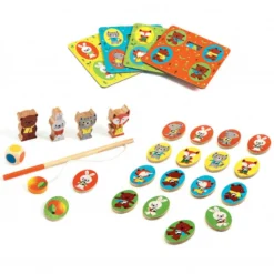 Djeco Coffret de 4 Jeux LudoWood