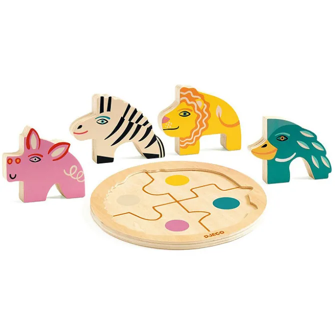 Djeco Puzzle Relief - Rondo Leo