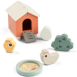 Done by Deer Coffret de Jeux Tiny Farm - Clucky Multicolore