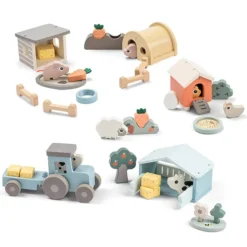 Done by Deer Coffret de Jeux Tiny Farm - Clucky Multicolore