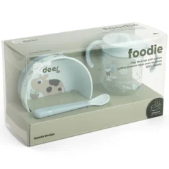 Done by Deer Coffret Diversification 3 Pièces Foodie - Tiny Farm Bleu