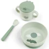 Done by Deer Coffret Premier Repas 3 Pièces Foodie - Happy Clouds Verts