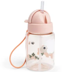 Done by Deer Gourde avec Paille Tiny Farm Rose - 280 ml