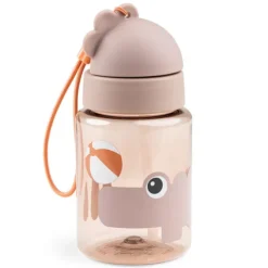 Done by Deer Gourde avec Paille Playground Rose - 280 ml