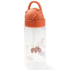 Done by Deer Gourde avec Paille Happy Clouds Papaye - 350 ml