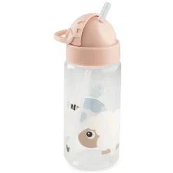 Done by Deer Gourde avec Paille Tiny Farm Rose - 350 ml