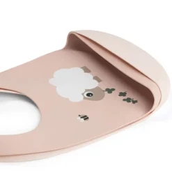 Done by Deer Lot de 2 Bavoirs Silicone - Tiny Farm Rose