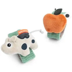 Done by Deer Lot de 2 Bracelets Hochets - Dotti Vert