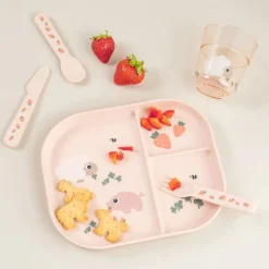 Done by Deer Lot de 3 Couverts Foodie - Tiny Farm Rose