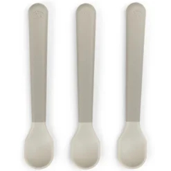 Done by Deer Lot de 3 Cuillères Easy Grip Foodie - Sable