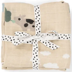 Done by Deer Lot de 3 Langes - Tiny Farm Sable