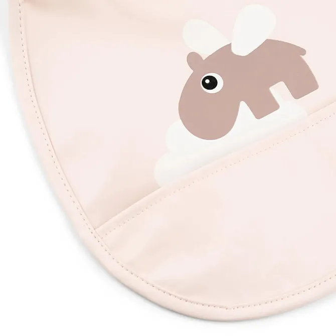 Done by Deer Lot de 2 Petits Bavoirs - Happy Clouds Rose