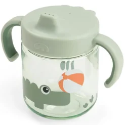 Done by Deer Tasse d'Apprentissage Hermétique Foodie Playground Vert - 260 ml