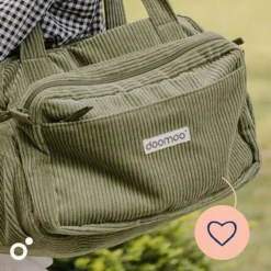 doomoo Sac à Langer Fluffy - Corduroy Kaki