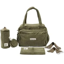 doomoo Sac à Langer Fluffy - Corduroy Kaki