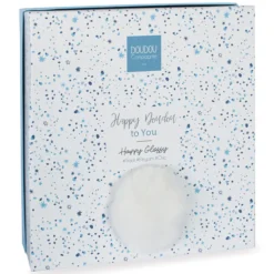 Doudou et Compagnie Doudou Pompon Happy Glossy - Blanc