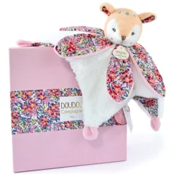 Doudou et Compagnie Doudou Pétale Faon Boh'aime - Blanc