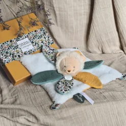 Doudou et Compagnie Doudou Pétale Lion Boh'aime - Blanc