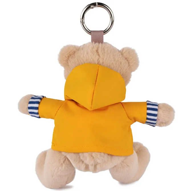 Doudou et Compagnie Porte-clés Peluche Ours Marin avec Ciré Jaune