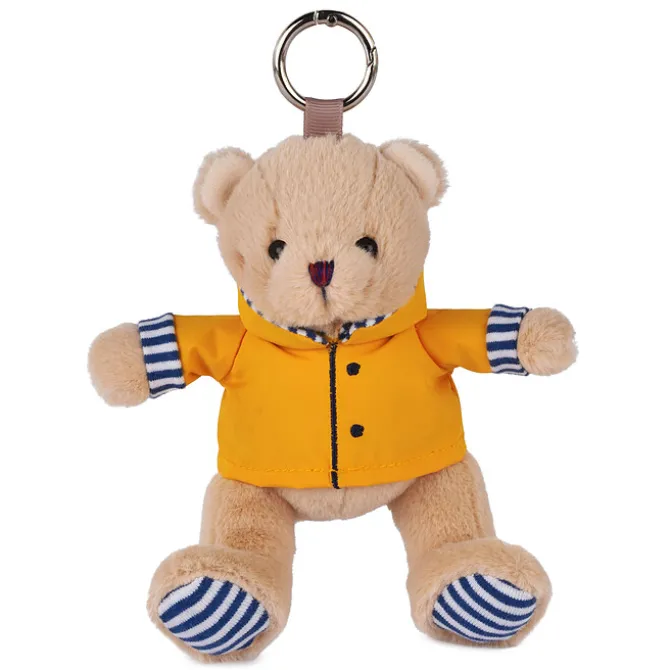 Doudou et Compagnie Porte-clés Peluche Ours Marin avec Ciré Jaune