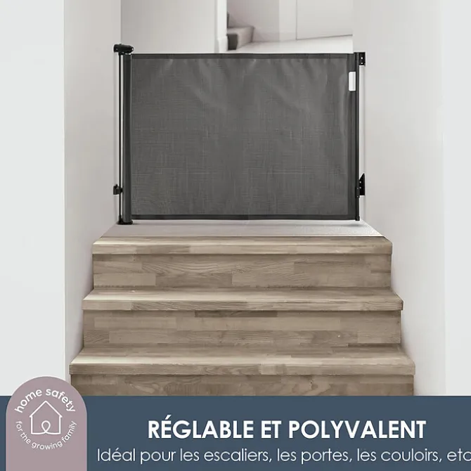 Dreambaby Barrière de Sécurité Rétractable Extra-haute - Noir