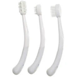 Dreambaby Lot de 3 Brosses à Dents en 3 Etapes - Blanc