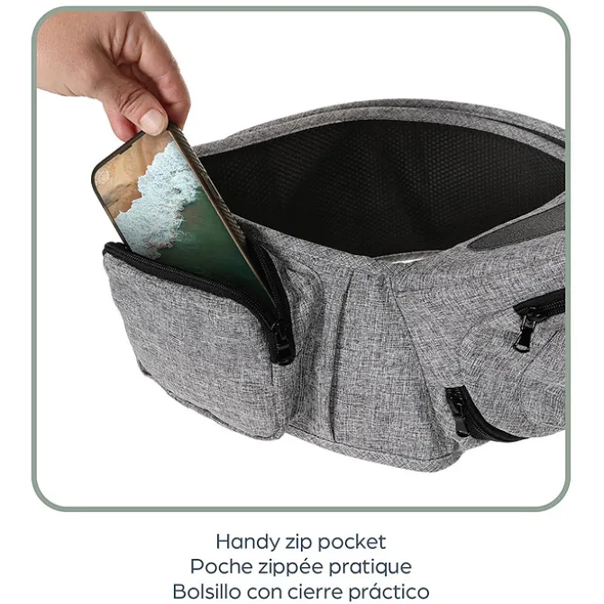 Dreambaby Porte-bébé Latéral Up & Go - Gris