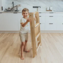Duck Woodworks Tour de Cuisine Pliante en Bouleau - Naturel