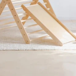 Duck Woodworks Triangle d'Escalade avec Toboggan - Naturel