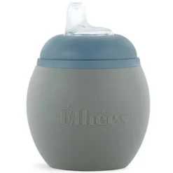 Elhée Gourde d'Apprentissage Bubble Kaki & Blue Grey - 240 ml