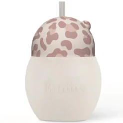 Elhée Tasse avec Paille Lestée Coconut Graouu Rose - 240 ml