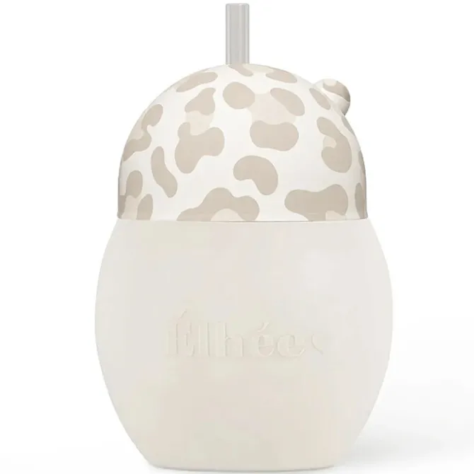 Elhée Tasse avec Paille Lestée Coconut Graouu Sand - 240 ml