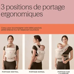 Ergobaby Porte-bébé Adapt SoftFlex Mesh - Noir Onyx